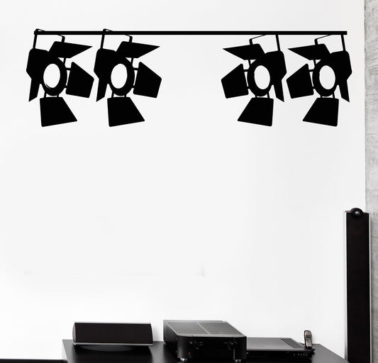 Vinyl Wall Decal Soffits Stage Light Movie Illumination Stickers (1247ig)