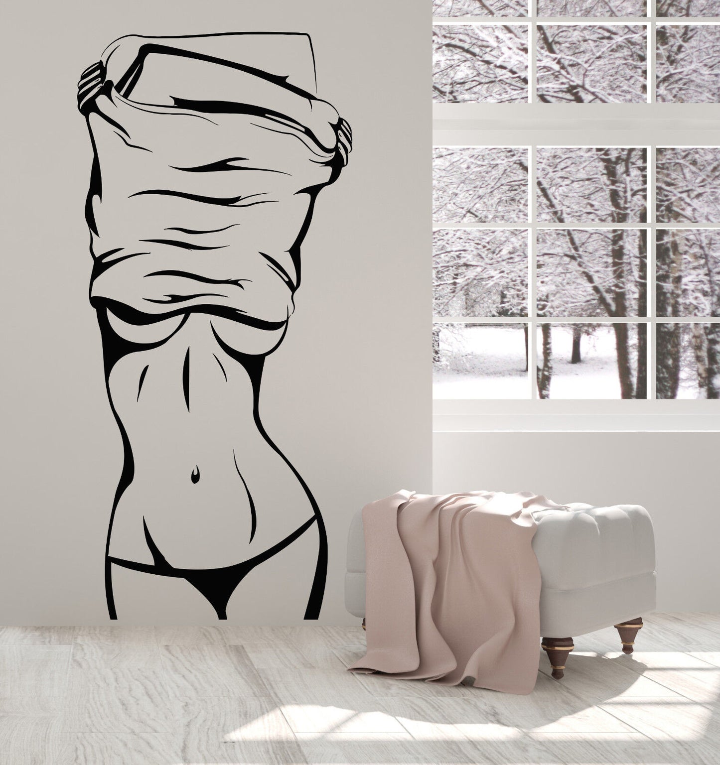 Vinyl Wall Decal Hot Sexy Girl Beautiful Female Body Striptease Stickers 1326ig