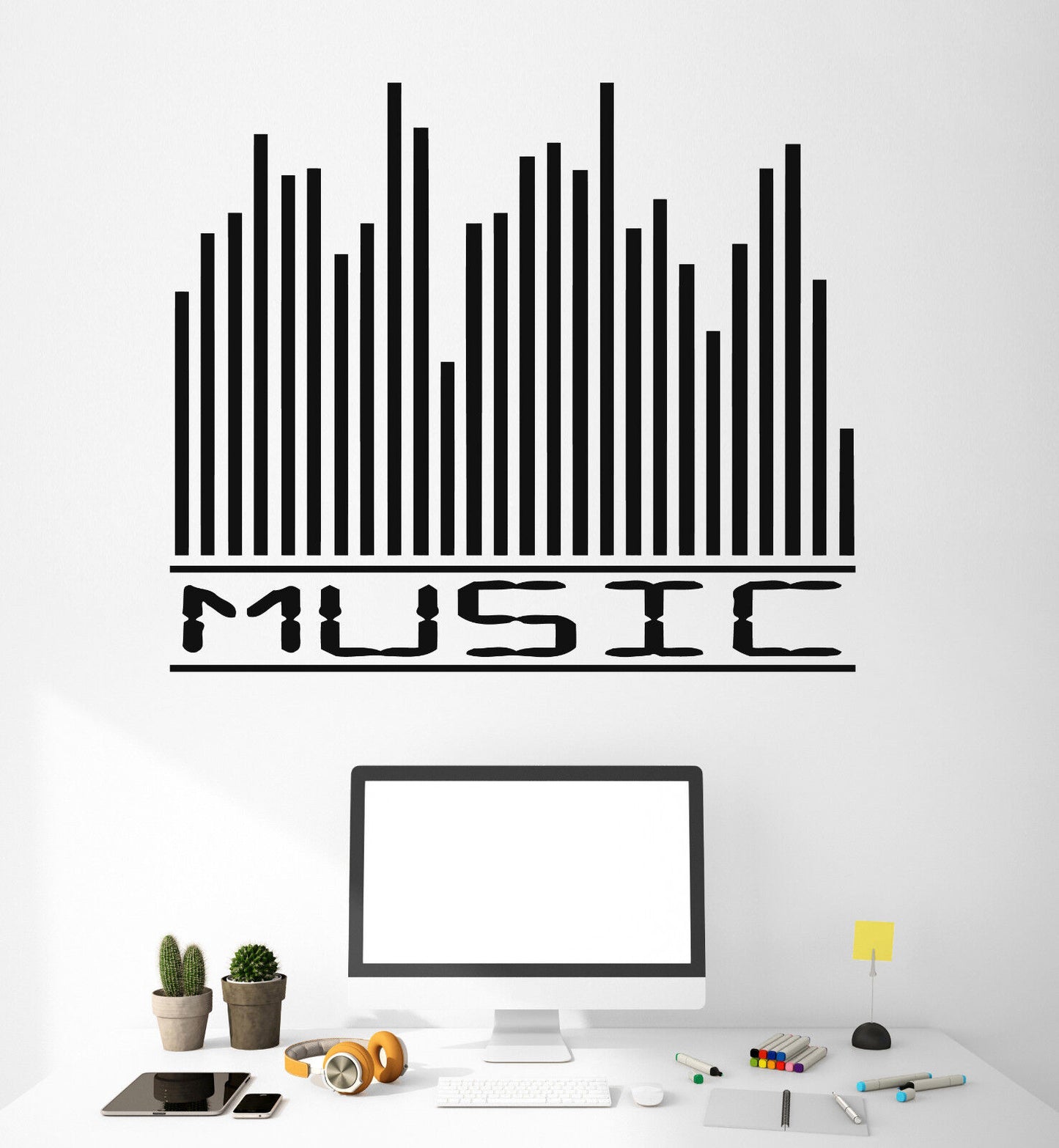 Wall Sticker Vinyl Decal Music Akvalayzer Music Track Decor For Music Salon M649