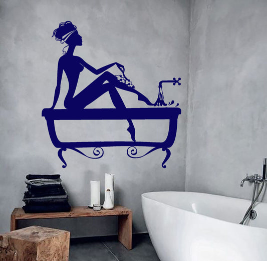 Vinyl Wall Decal Cosmetology Epilation Beauty Girl Bath Bathroom Stickers 1527ig