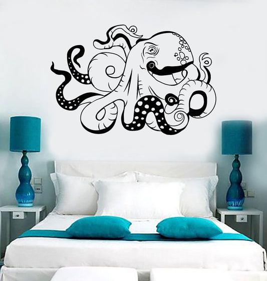 Vinyl Wall Decal Octopus Sea Ocean Monster Beast Stickers (1557ig)