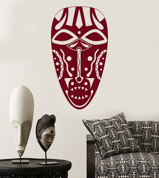 Vinyl Wall Decal Ancient African Native Mask Stickers (1594ig)