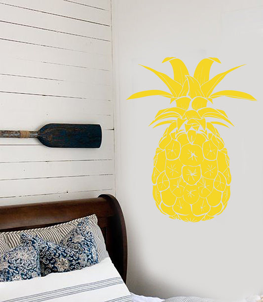 Vinyl Wall Decal Pineapple Tropical Fruit Beach Style Stickers (1745ig)