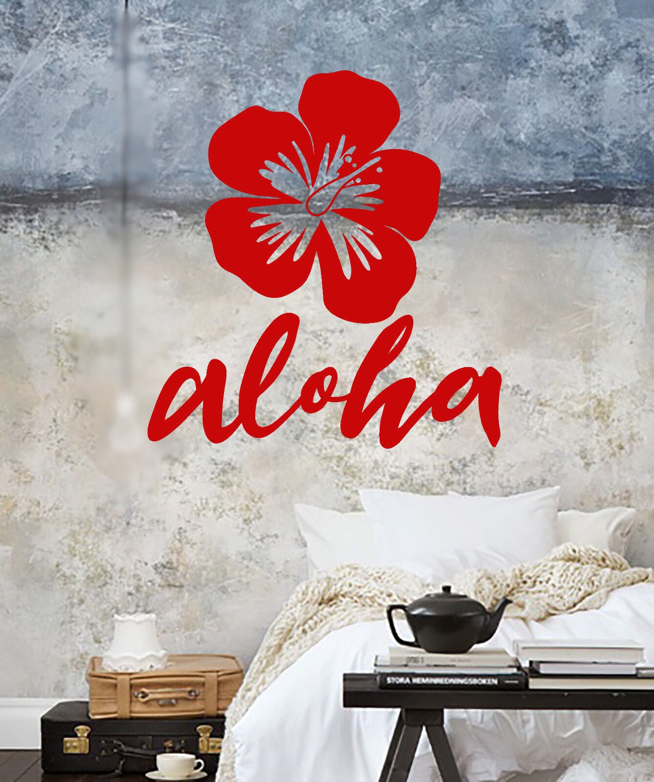 Vinyl Wall Decal Tropical Flower Bud Hawaii Aloha Nature Stickers (1755ig)