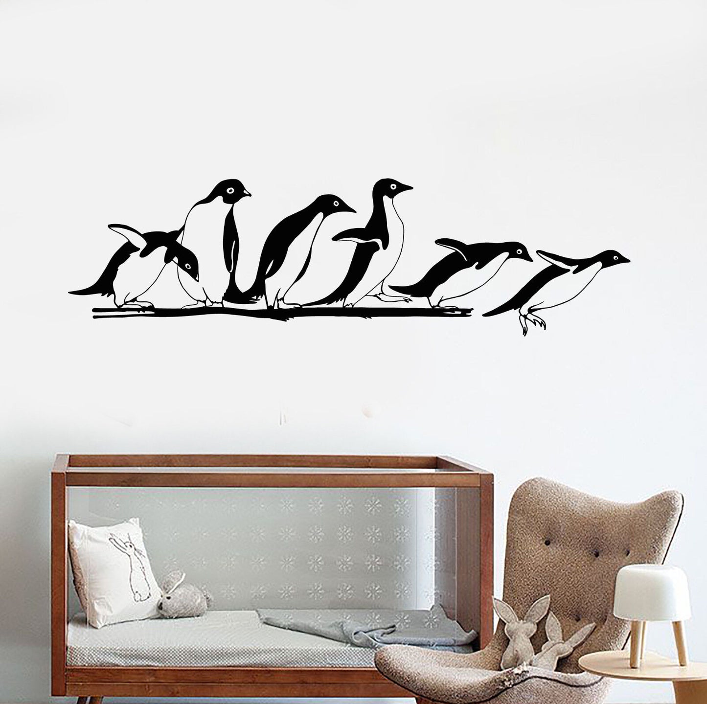 Vinyl Wall Decal Antarctica Animals Penguins Zoo Nursery Decor Stickers (1812ig)