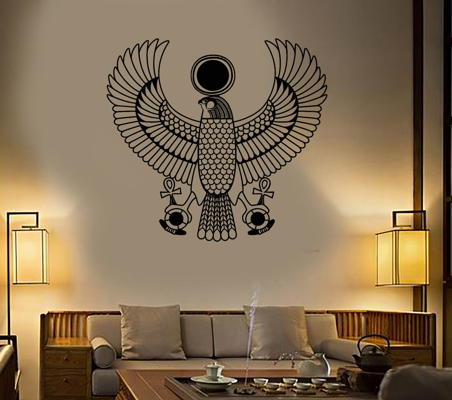 Vinyl Wall Decal Egyptian God Ra Style Symbol Egypt Stickers (1998ig)