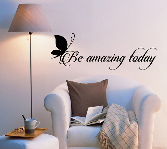 Vinyl Wall Lettering Letters Quote Words Inspiring Be Amazing Today 2009ig