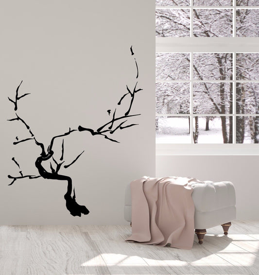 Vinyl Decal Wall Sticker Japanese Bonsai Tree Sakura Branch Oriental Decor n934