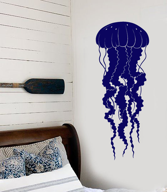 Vinyl Wall Decal Jellyfish Sea Ocean Animals Tentacles Stickers (2038ig)