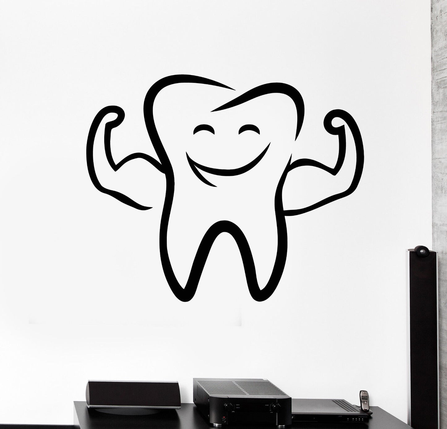 Vinyl Wall Decal Tooth Smile Dentist Stomatology Dental Clinic Stickers (2060ig)