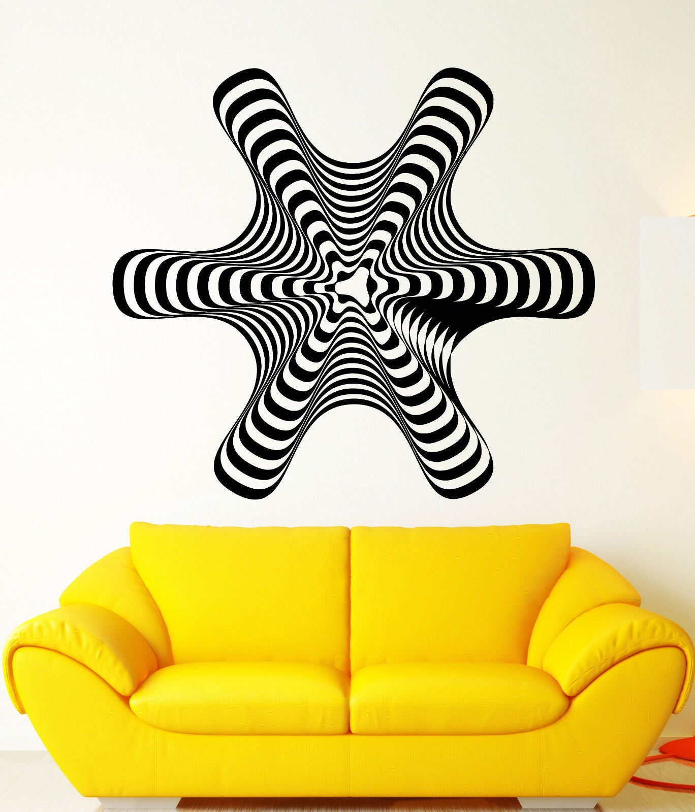 Autocollant mural en vinyle hypnose, figurine hypnotique, Art abstrait, décor de salle, 2087ig