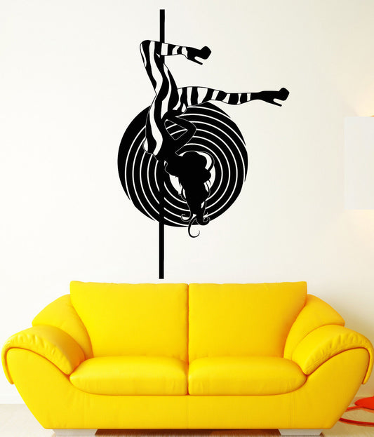 Vinyl Wall Decal Striptease Sexy Stripper Hot Naked Girl Stickers (2103ig)