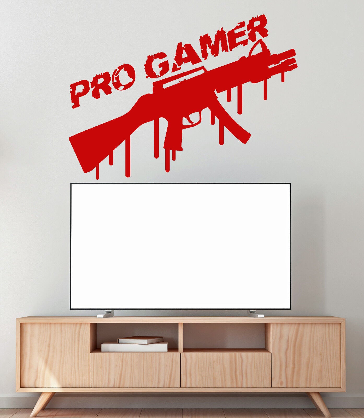 Vinyl Wall Decal Pro Gamer Room Logo Weapon Video Game Stickers (2153ig)