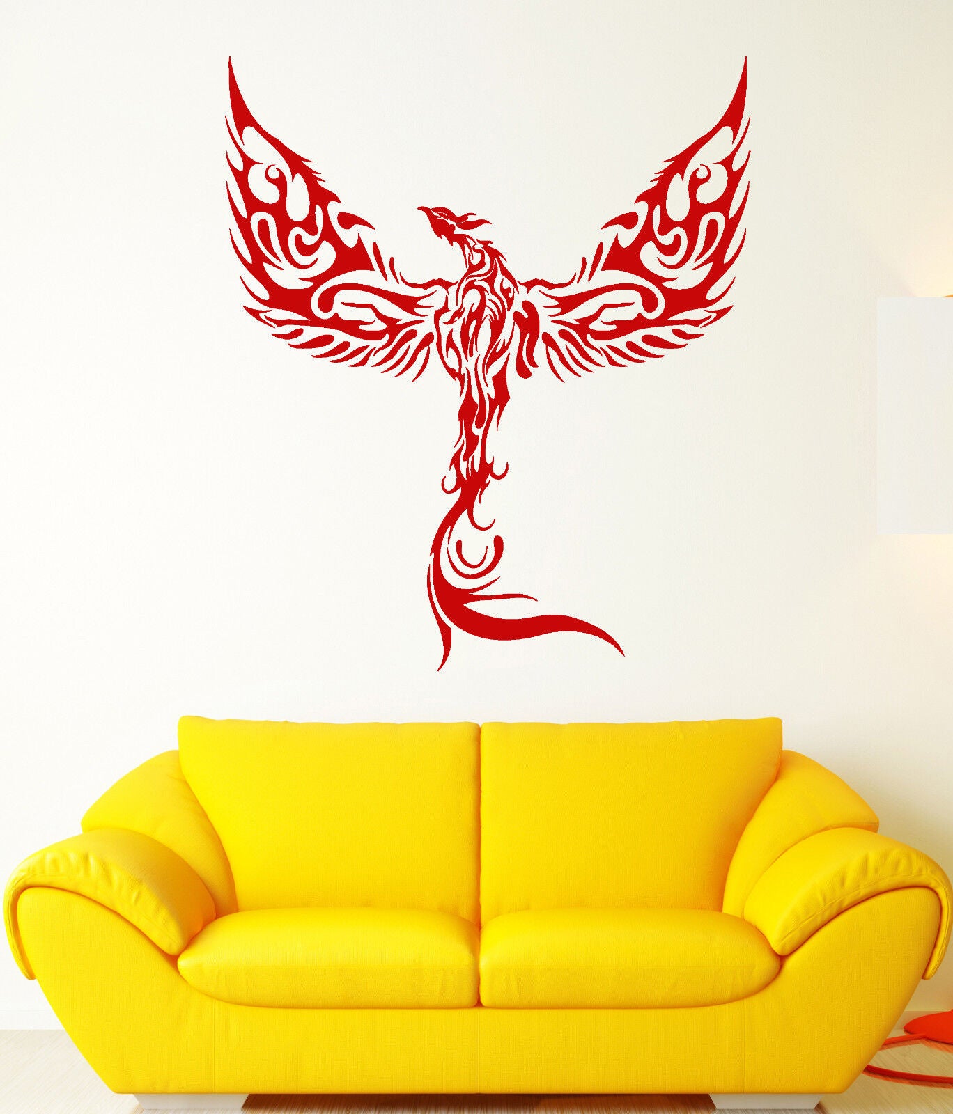 Vinyl Wall Decal Phoenix Fantasy Bird Fantastic Beast Flame Stickers (2175ig)