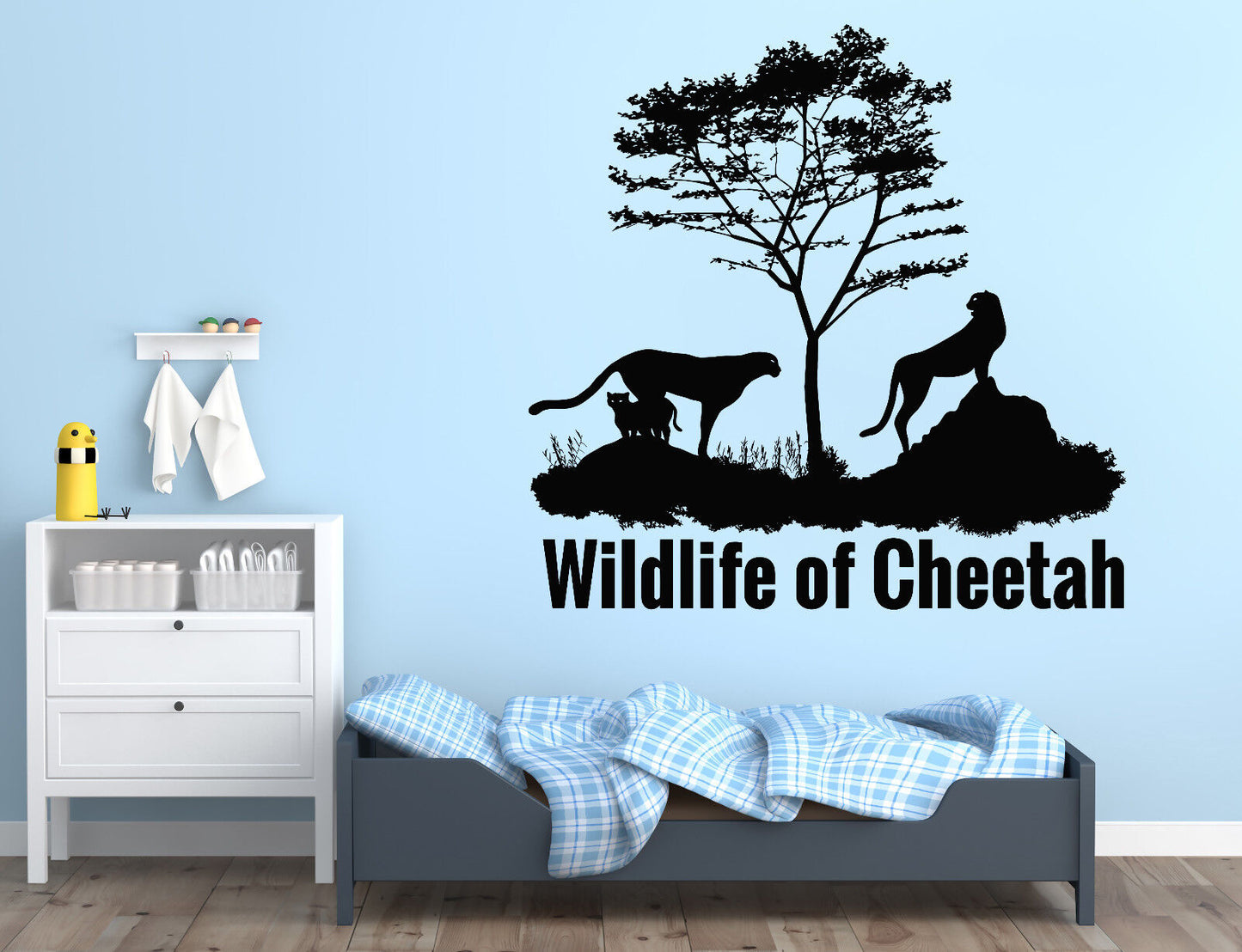 Wall Vinyl Decal Wildlife Cheetah Animal Africa Children's Room Decor n988