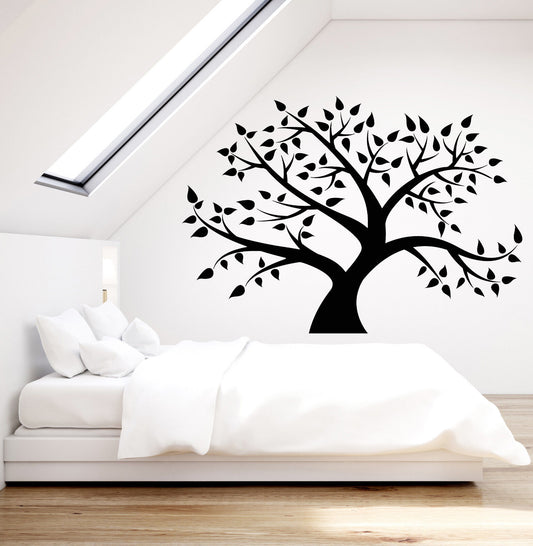 Vinyl Wall Decal Family Tree Forest Nature Leaves Stickers (2341ig)