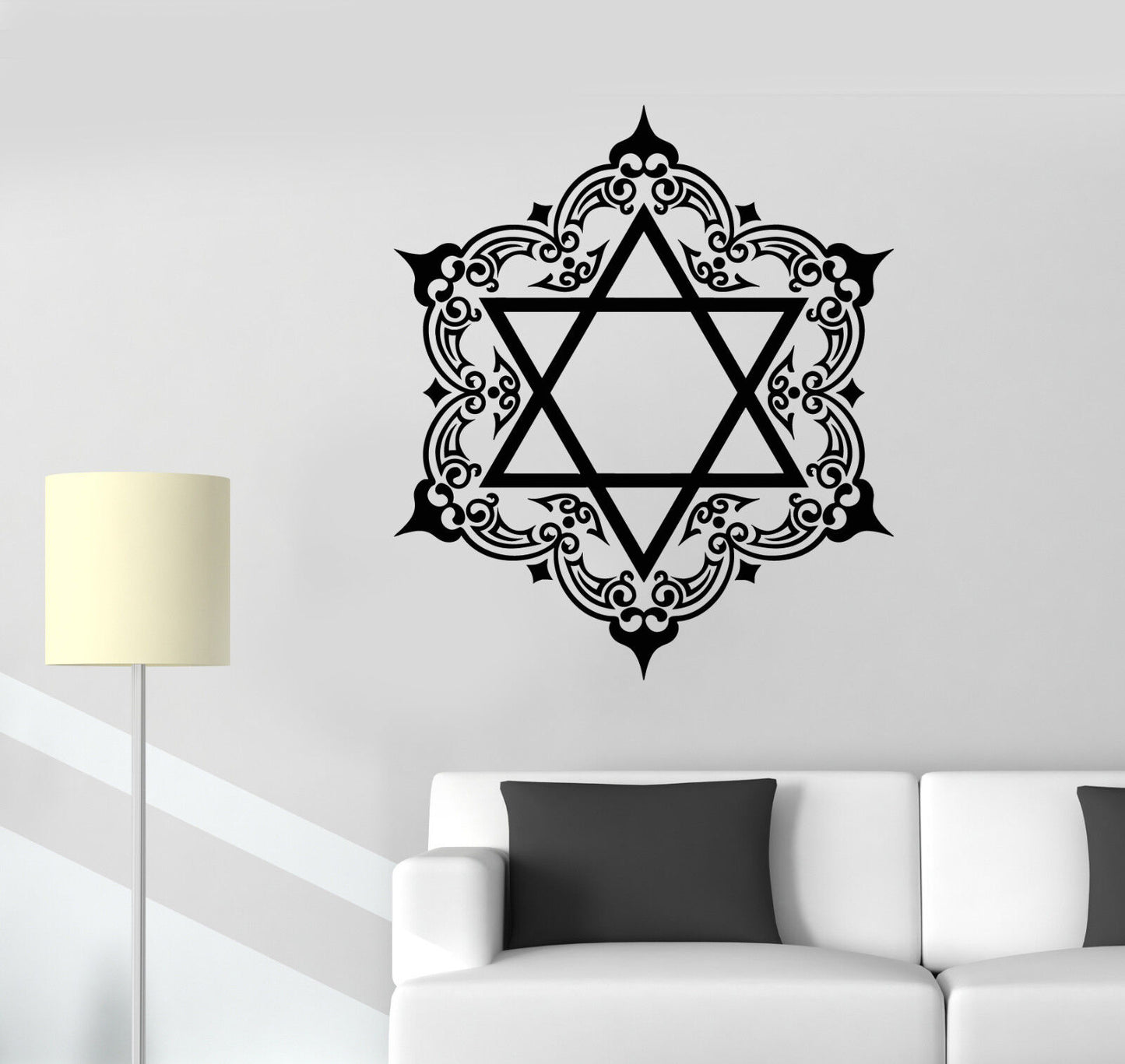 Vinyl Wall Decal Star Of David Pentagram Protective Amulet Symbol Sticker 2362ig