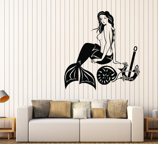 Vinyl Decal Wall Sticker Marine Design Mermaid Shell Anchor (n426)