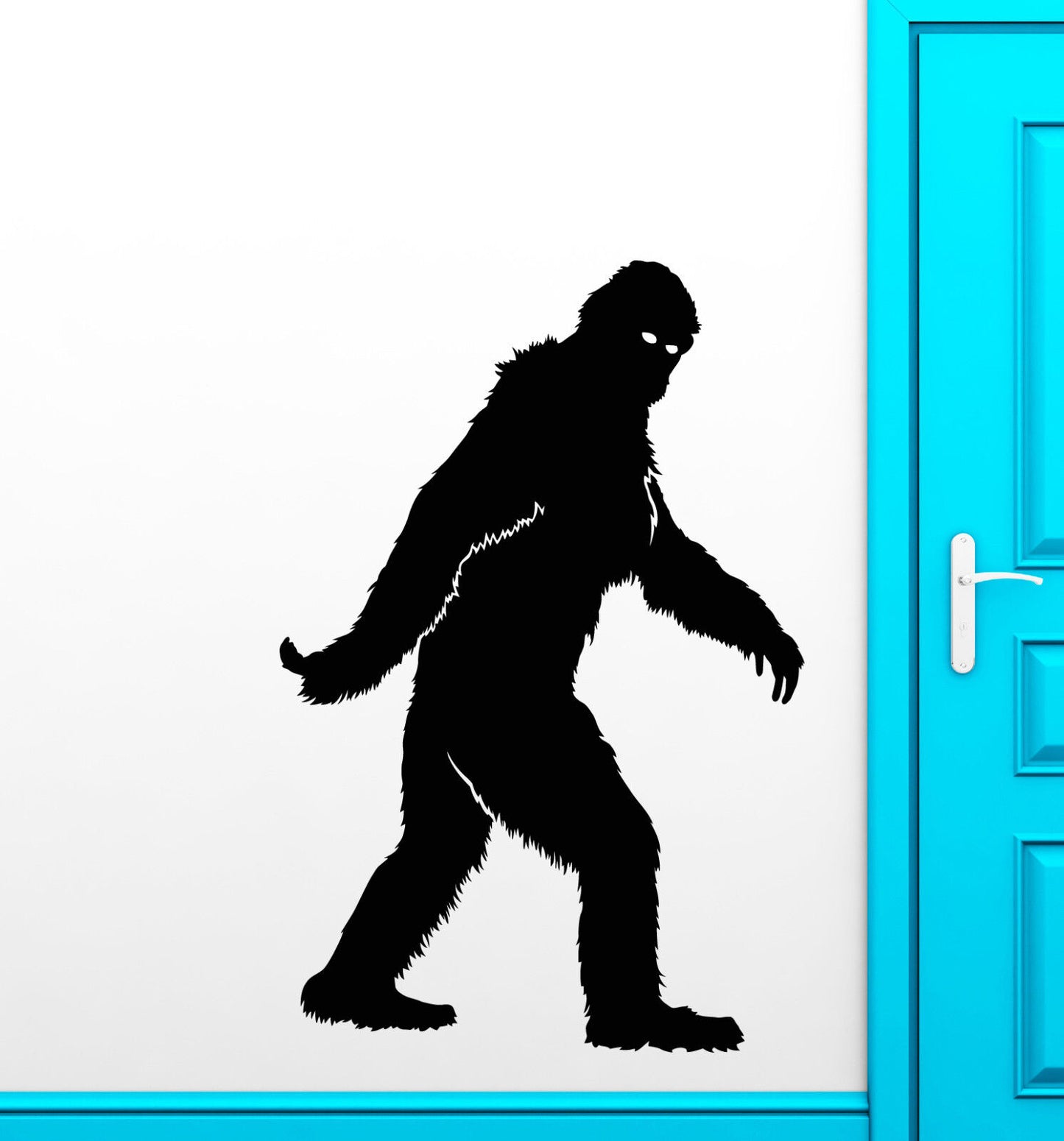 Vinyl Wall Decal Big Foot Yeti Fantastic Beast Monster Children's Room (2432ig)