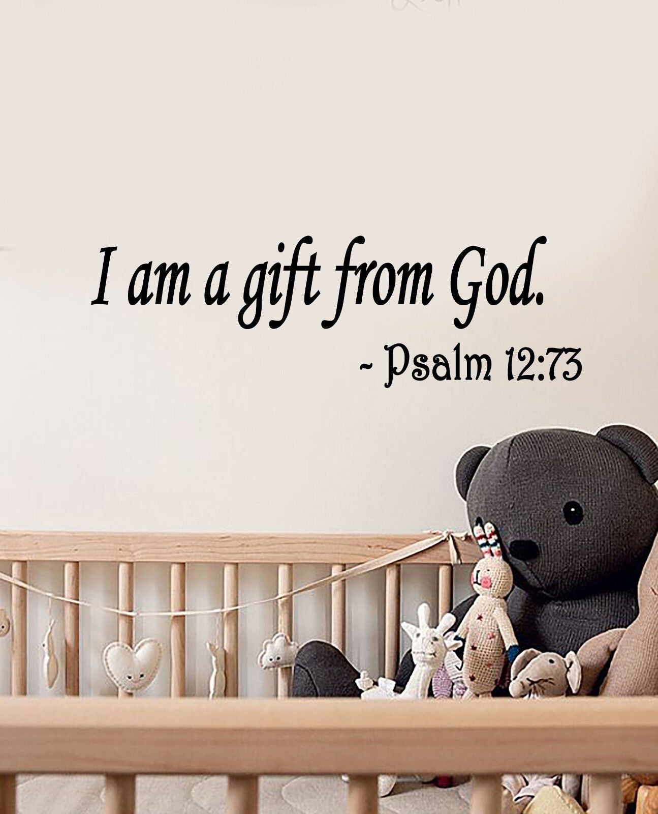 Vinyl Wall Decal Stickers Quote Words I Am A Gift From God Inspiring 2482ig