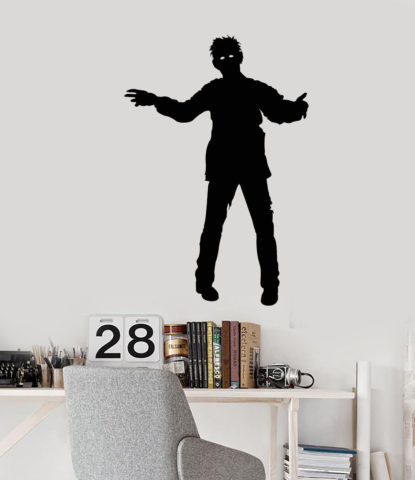 Vinyl Wall Decal Zombie Man Monster Movie Horror Stickers (2500ig)