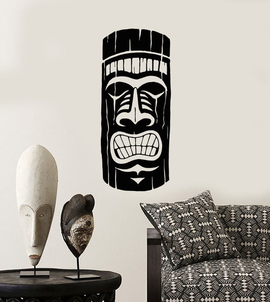 Vinyl Wall Decal Ancient African Mayan Mask Ethnic Style Stickers (2511ig)