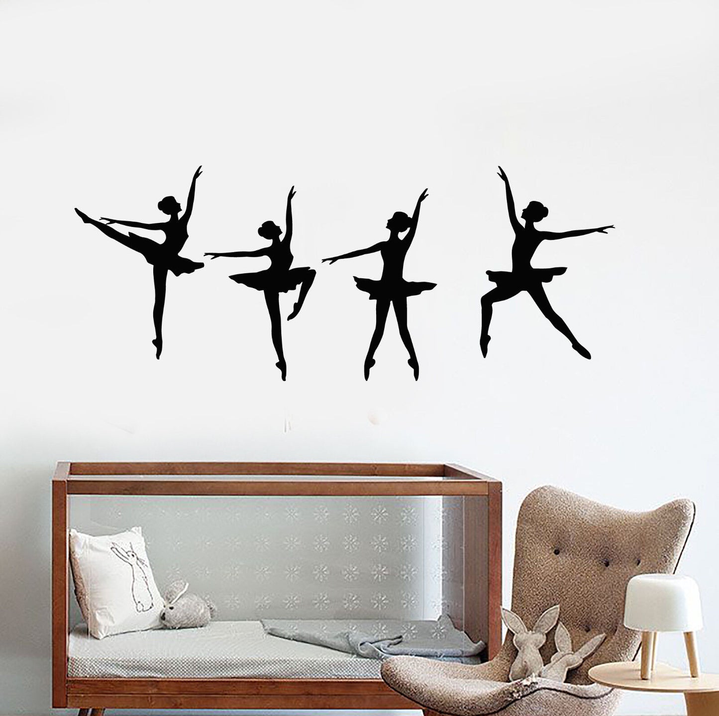 Autocollant mural en vinyle ballerines danseurs Ballet Studio autocollants de danse (2606ig)