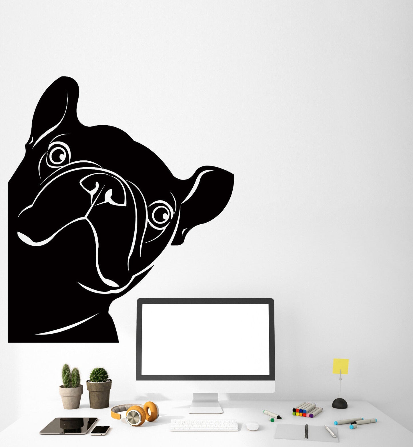 Vinyl Wall Decal Funny French Bulldog Pet Shop Dog Stickers (2720ig)