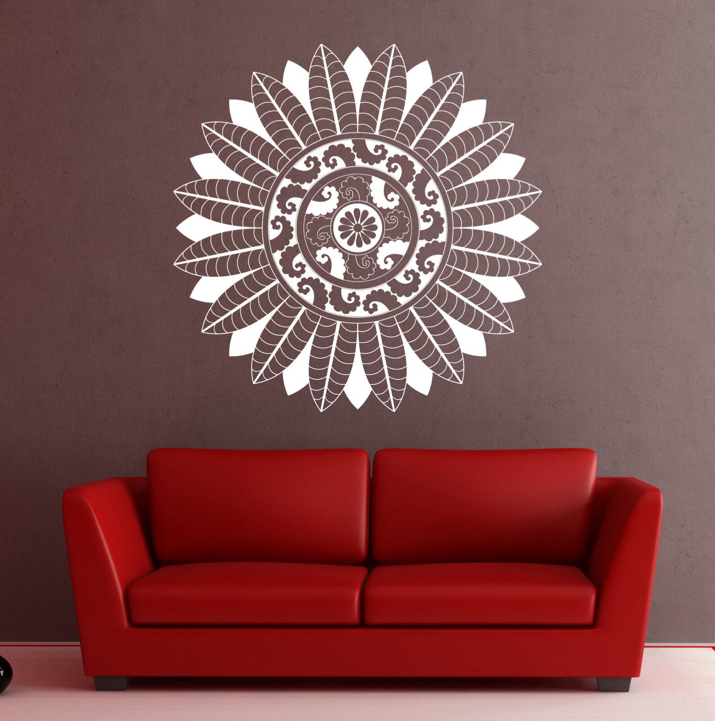 Wall Sticker Vinyl Decal Ornament Circle Mandala Meditation Relaxation (n875)