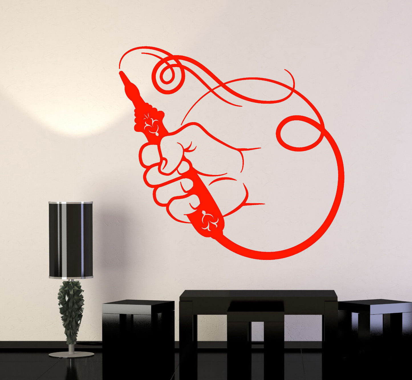 Vinyl Wall Decal Smoking Pipe Hookah Decor Smoke Stickers (2756ig)