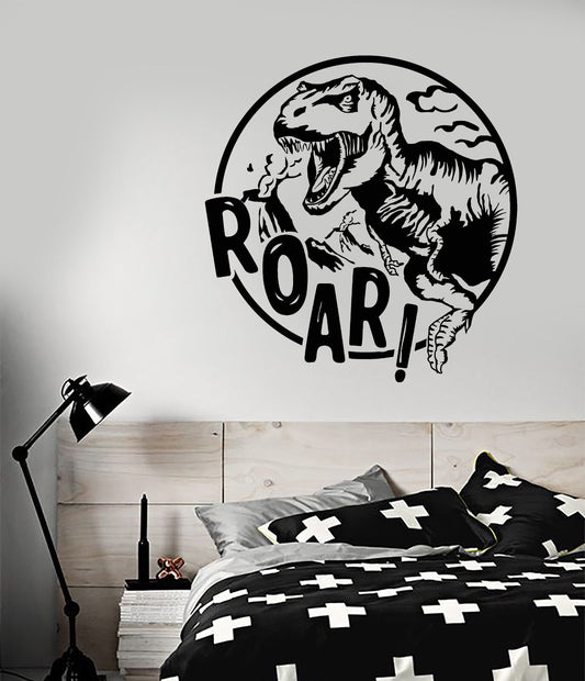 Autocollant mural en vinyle Jurassic Park, dinosaure T-Rex, pour chambre de garçon (2857ig)