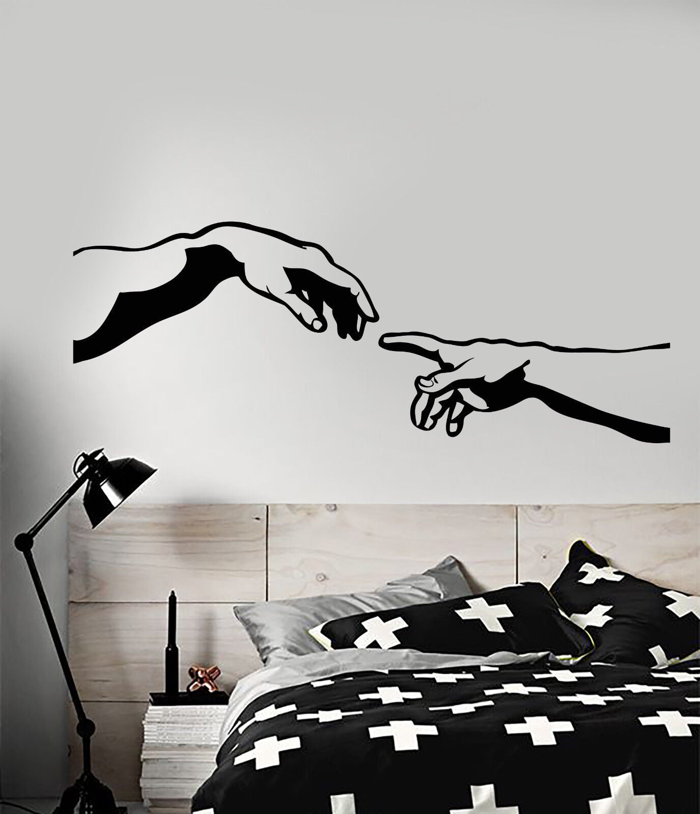 Vinyl Wall Decal Creation Of Adam Fresco Hands Painter Artist Stickers (2893ig)