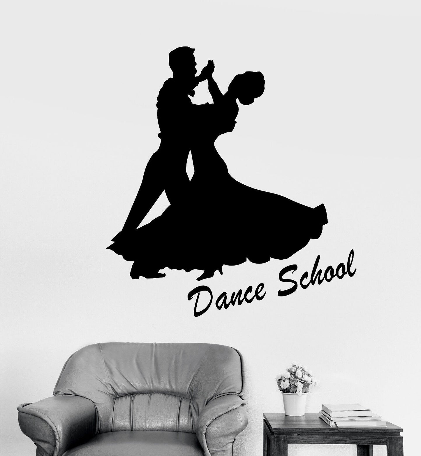 Vinyl Wall Decal Dance School Studio Ballroom Dancing Dancers Stickers (2918ig)