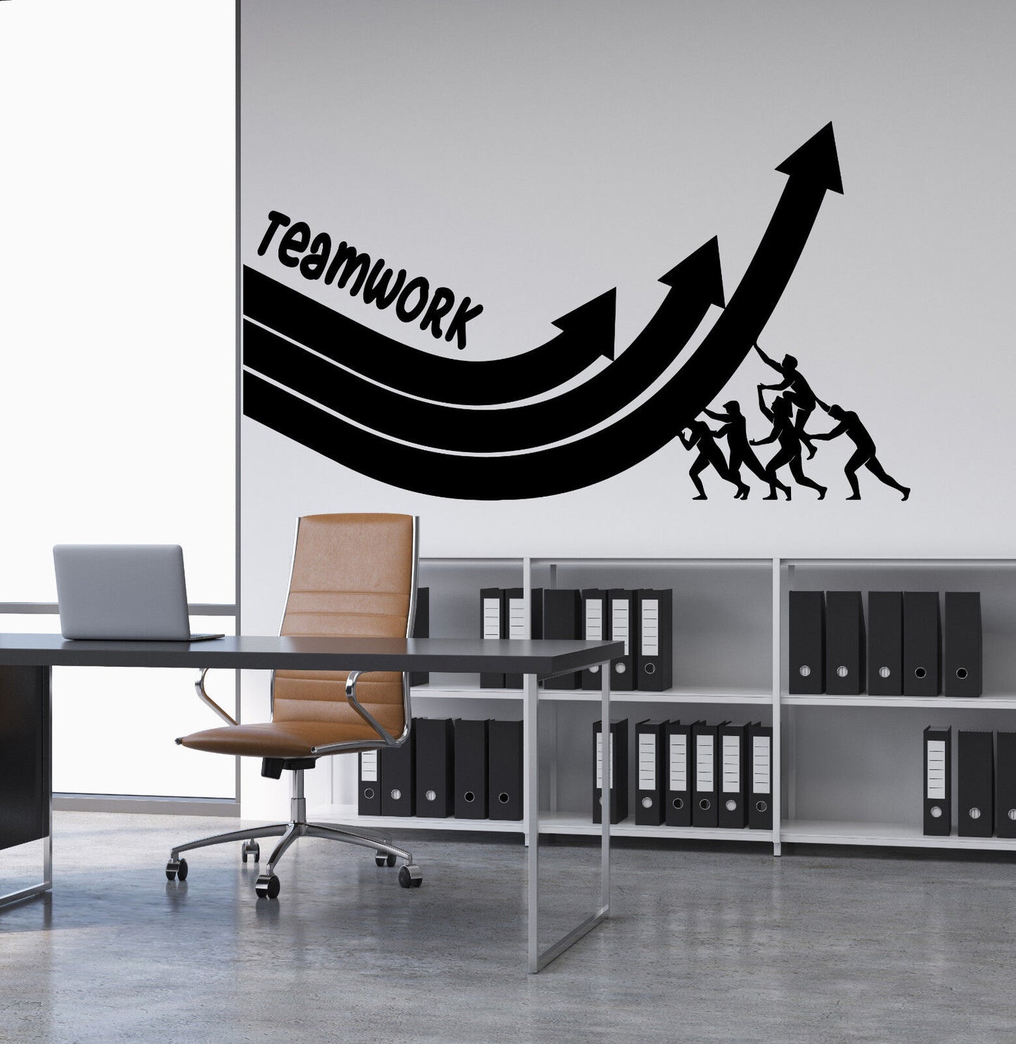 Vinyl Wall Decal Teamwork Motivation Word Office Decoration Stickers (2952ig)