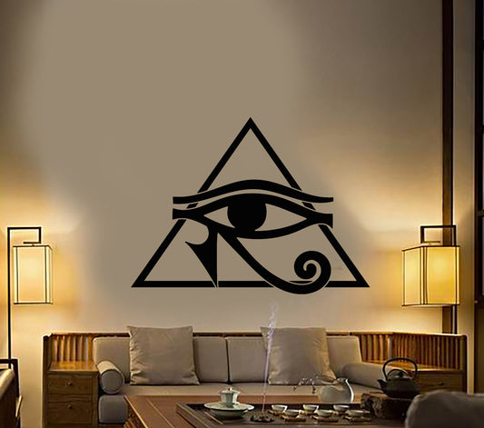 Vinyl Wand Aufkleber Ägyptische Auge des Horus Wadjet Schutz Symbol Aufkleber 2962ig