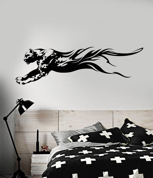 Vinyl Wall Decal Abstract Predator African Animal Leopard Stickers (3020ig)