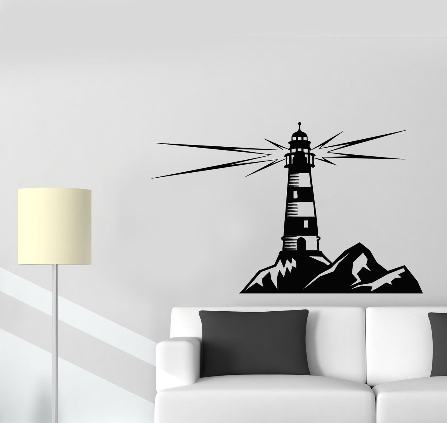 Vinyl Wall Decal Lighthouse Nautical For Sailor Sea Ocean Style Stickers 3078ig