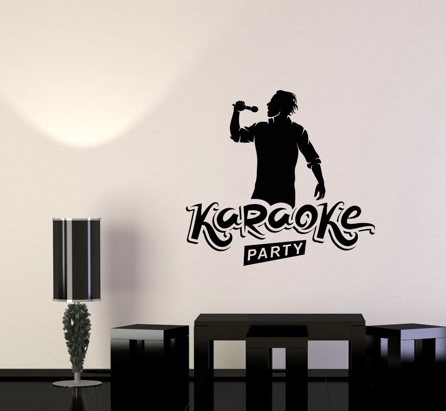 Vinyl Wall Decal Karaoke Club Party Signboard Singer Stickers (3115ig)