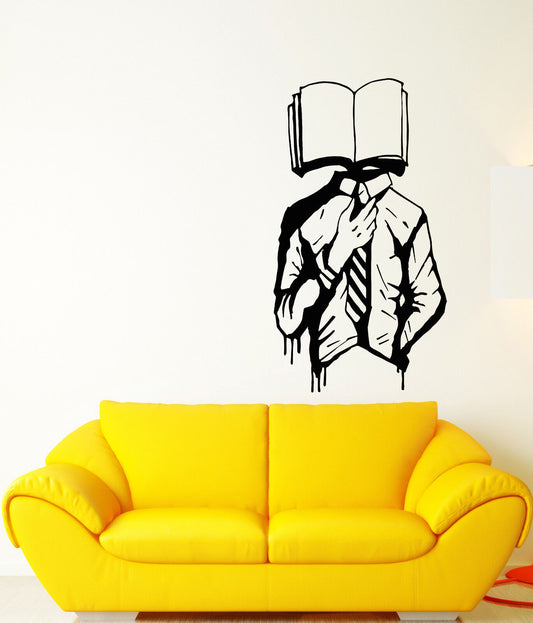 Vinyl Wall Decal Walking Dictionary Library Book Lover Store Stickers (3218ig)