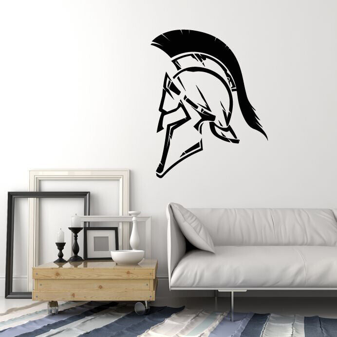 Vinyl Wall Decal Ancient Greece Warrior Helmet Stickers (3444ig)