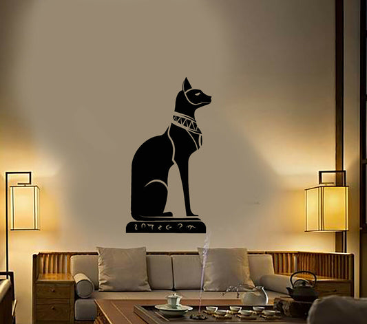 Vinyl Wall Decal Ancient Egypt Egyptian Cat Bastet Stickers (3503ig)