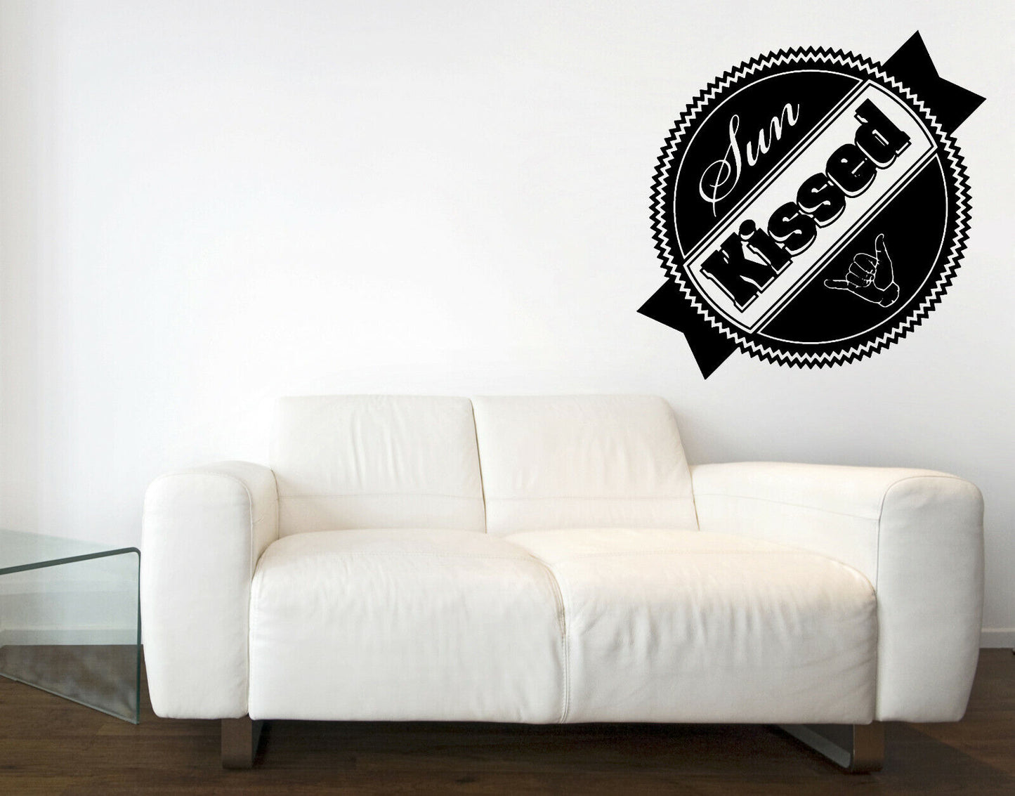 Wall Decal Beach and Solarium Labels Stickers Sun Kiss Vinyl Decor (n1059)