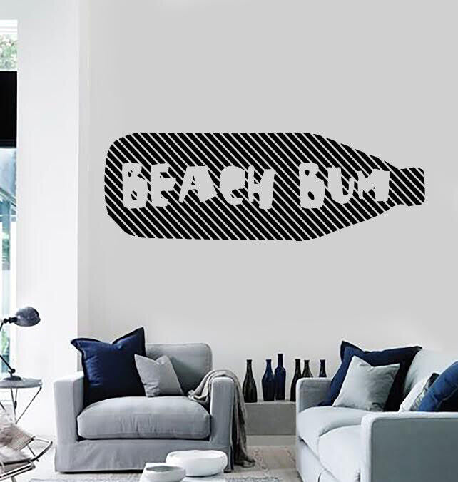 Wall Decal Beach House Labels Funny Wine Bottle Vinyl Stickers (n1060)