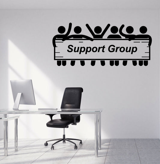 Wall Vinyl Decal Sticker Teamwork Word Motivation Support Group (n1082)