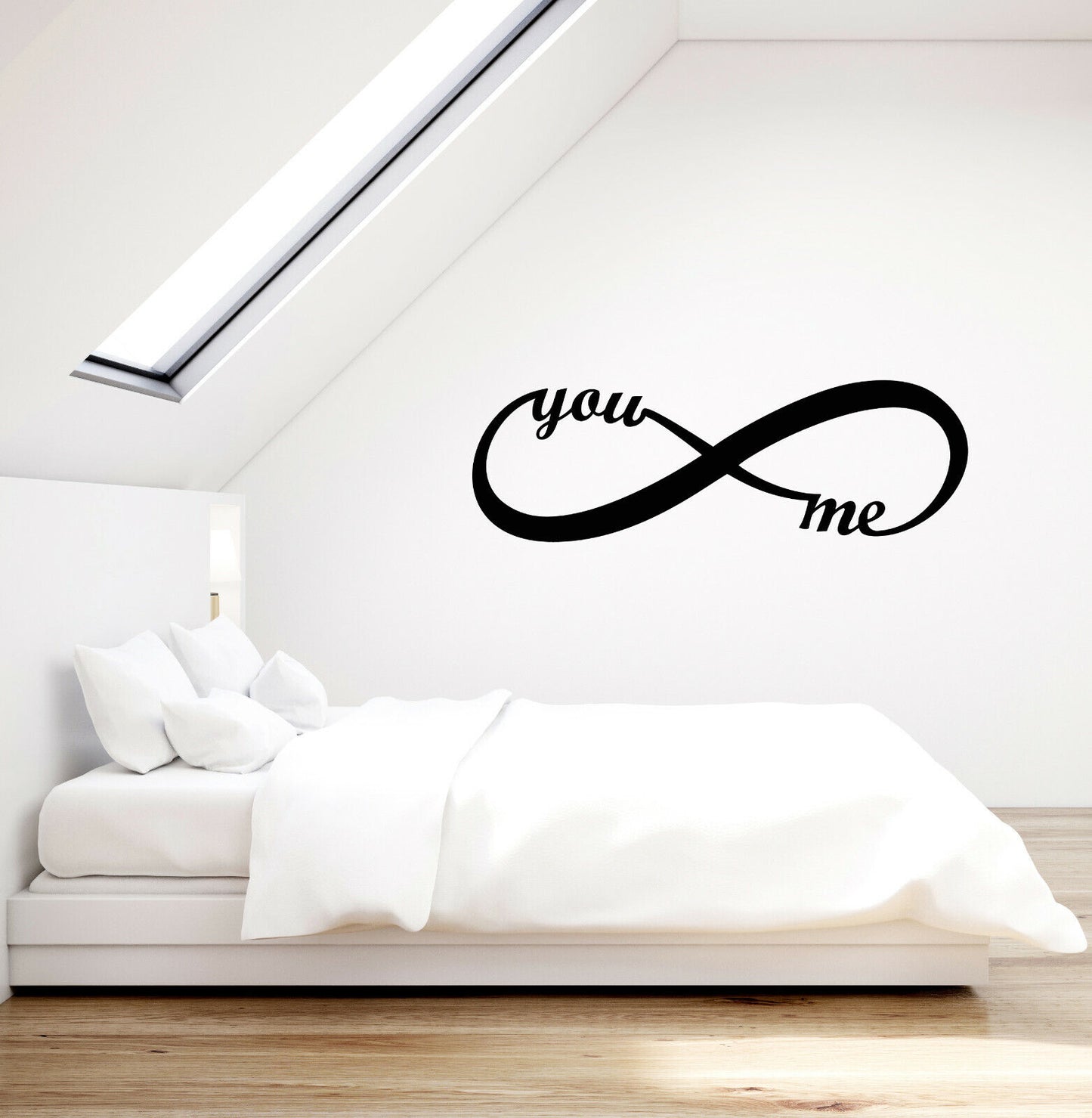 Vinyl Wall Decal Infinity Symbol You and Me Love Romantic Decor Stickers 3773ig