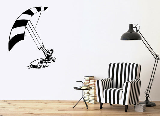 Wall Vinyl Decal Windsurfing Water Extrem Sport Interior Decor (n1118)