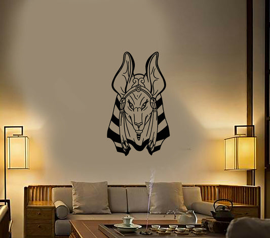 Vinyl Wall Decal Ancient Egypt Anubis Egyptian God Golden Jackal Stickers 3939ig