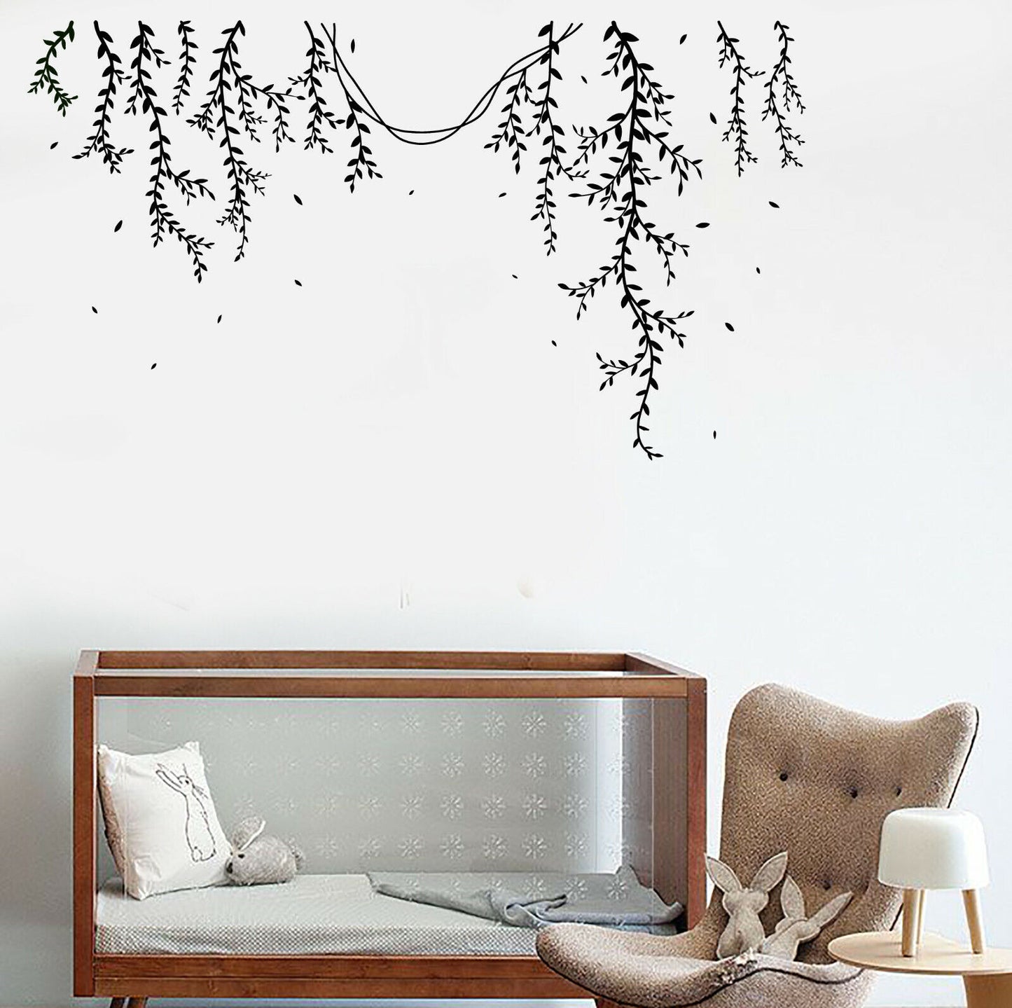 Vinyl Wall Decal Liana Garden Leaves Nursery Room Decor Stickers (4016ig)