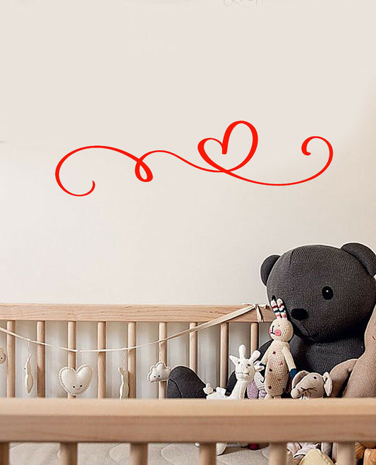 Vinyl Wall Decal Romantic Heart Pattern Children's Room Stickers (4024ig)