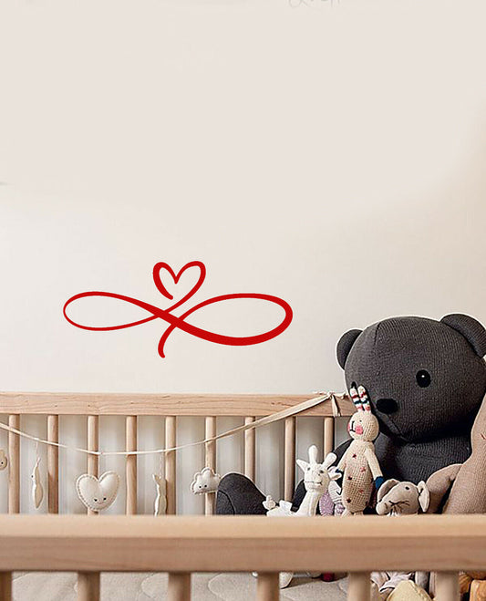 Vinyl Wall Decal Romantic Love Ornament Heart Pattern Stickers (4078ig)